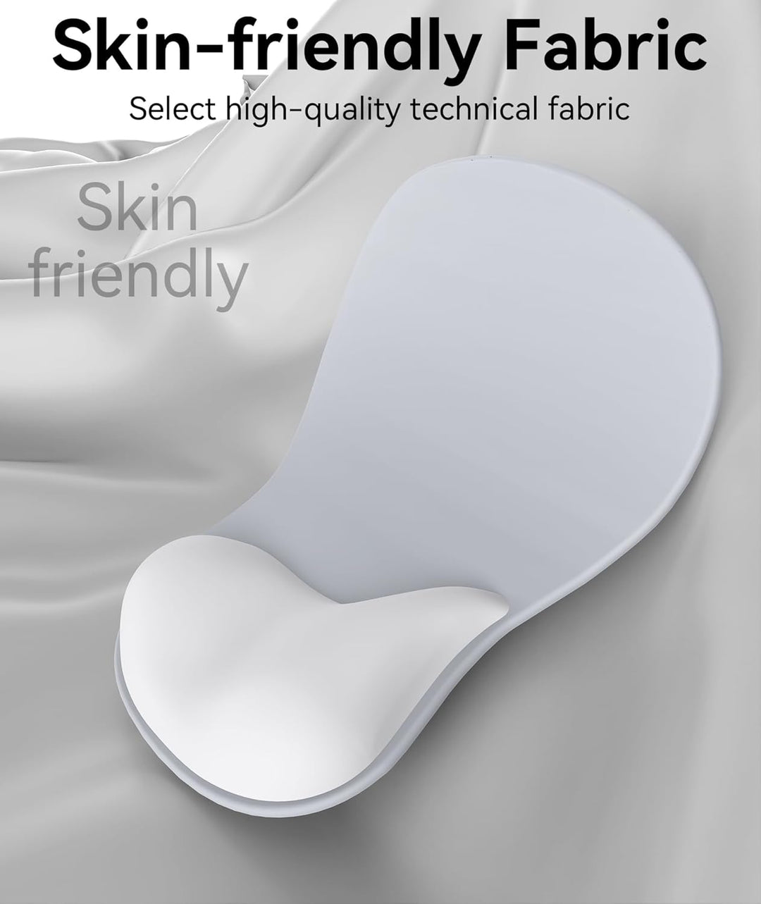 Mauspad mit Gelkissen,Ergonomisches Mousepad mit handauflage mit weichem Gelpolster,rutschfester Bas