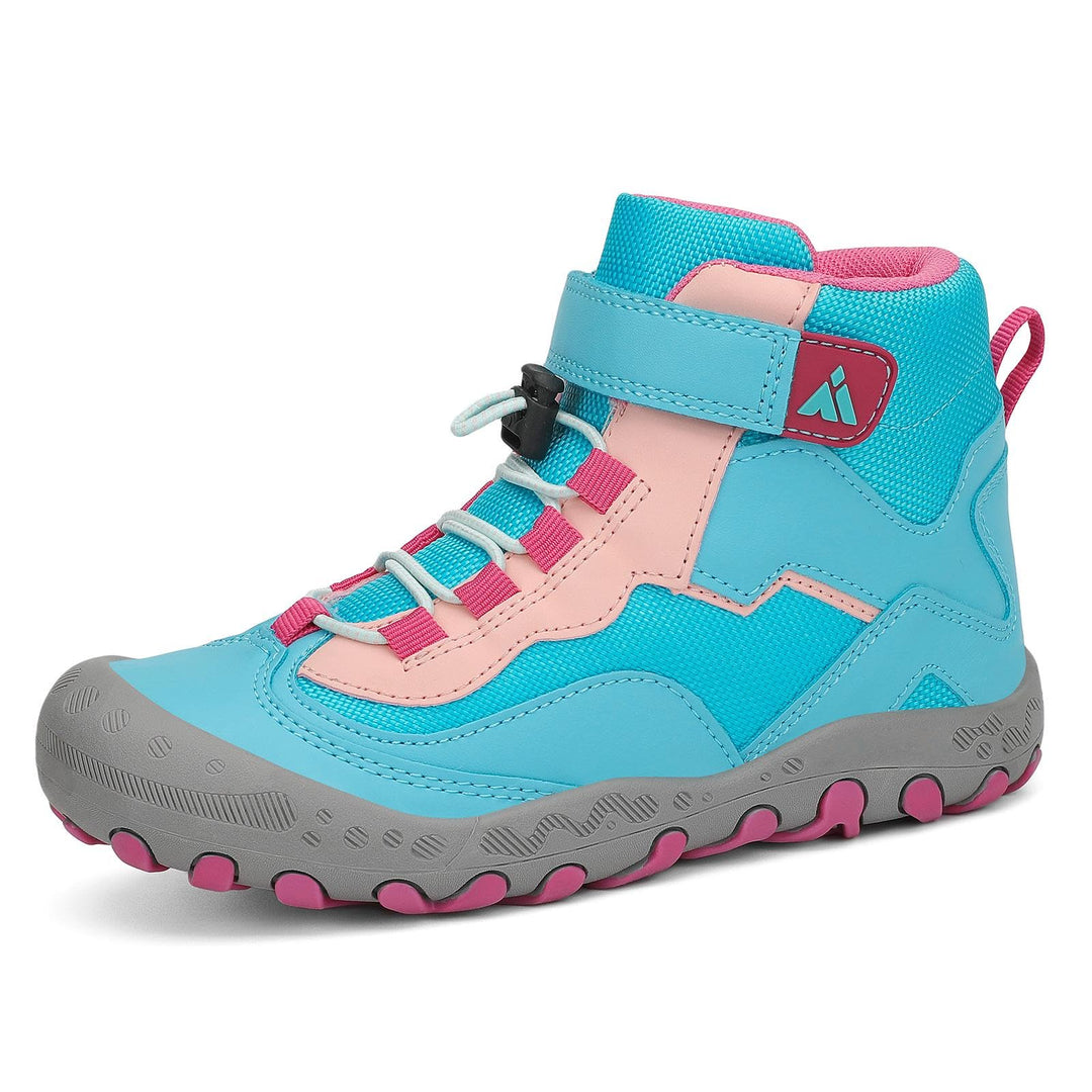 Mishansha Wanderschuhe Jungen Trekkingschuhe Mädchen rutschfest Outdoor Kinder Wanderstiefel 24-38 2