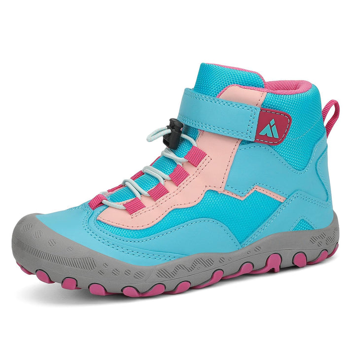 Mishansha Wanderschuhe Jungen Trekkingschuhe Mädchen rutschfest Outdoor Kinder Wanderstiefel 24-38 2