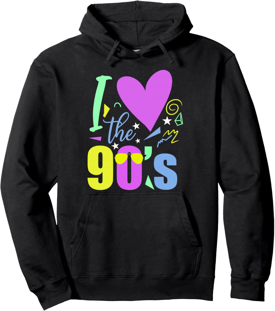 Retro 90s Party Ära - Vintage Neunziger Oldschool 90er Pullover Hoodie