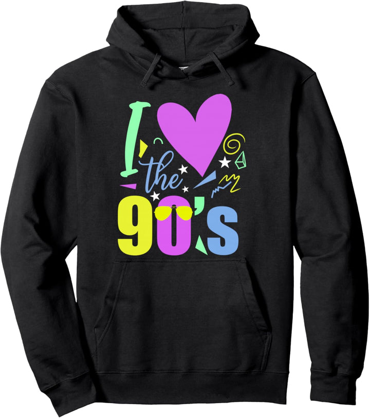 Retro 90s Party Ära - Vintage Neunziger Oldschool 90er Pullover Hoodie