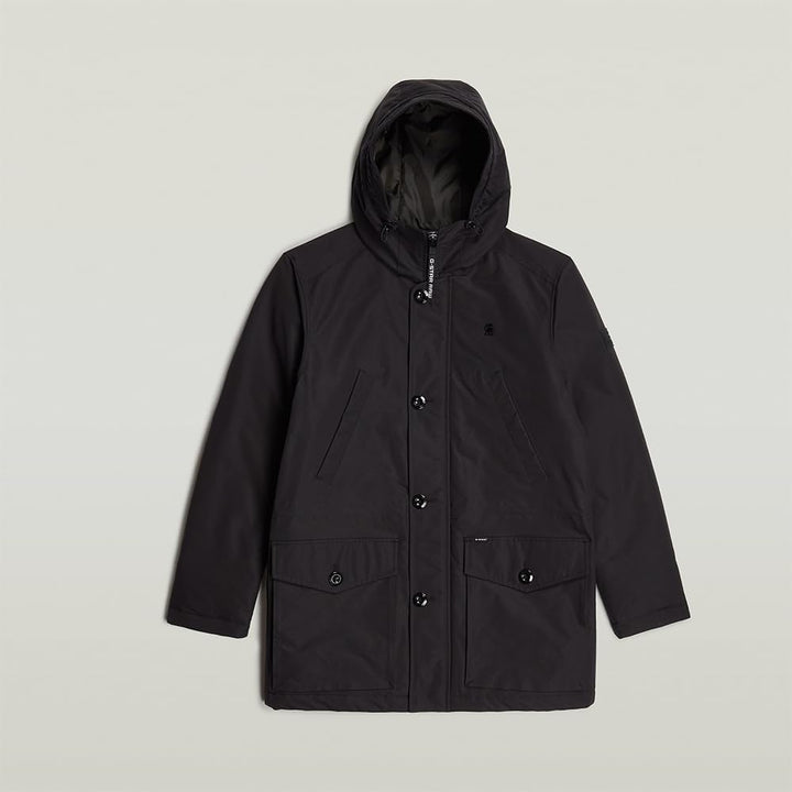 G-STAR RAW Herren Vodan Padded Hooded Parka Jackets L Schwarz (dk black D26402-D908-6484), L Schwarz