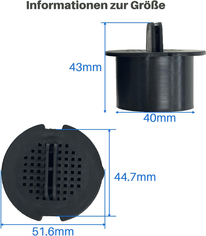 Aktivkohlefilter Rund Weinkühlschrank Ø 51 mm kompatibel mit Liebherr 7433243, Wein Filter Luftfilte