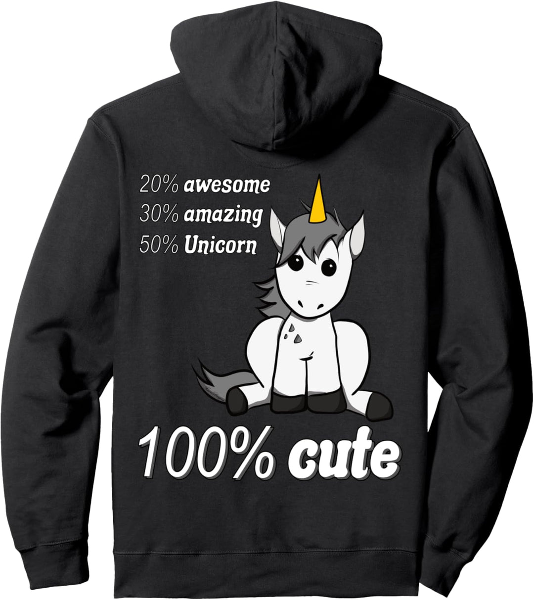 Dieses Einhorn ist zu 100% niedlich süsses Einhorn Pullover Hoodie