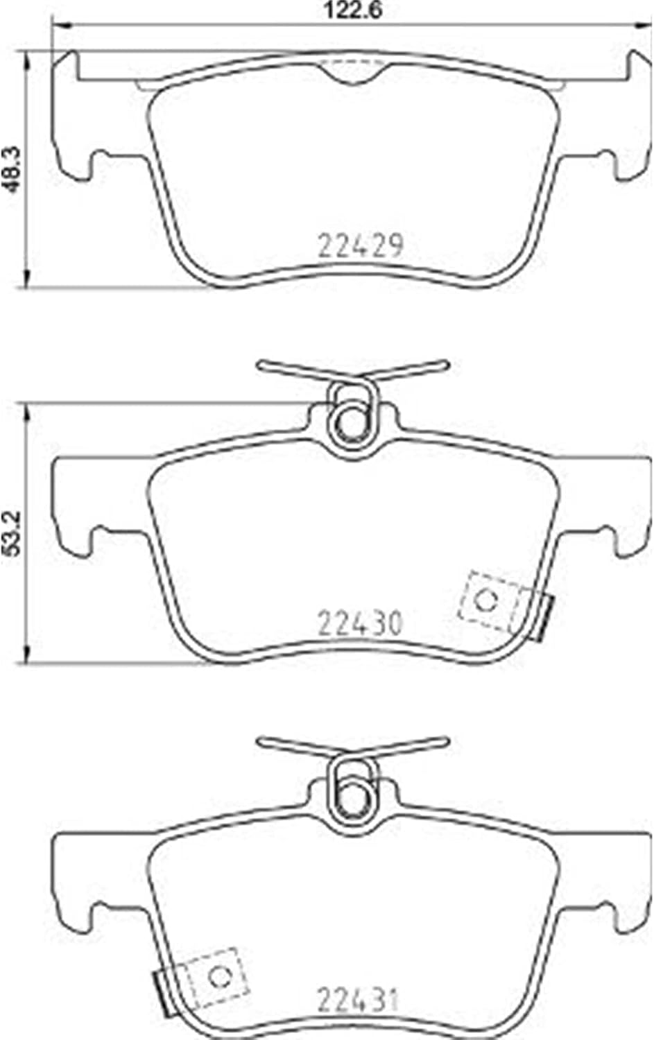BREMBO P 28 089 Brake Pad