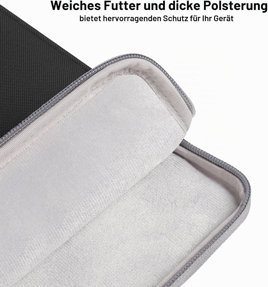DOMISO Laptoptasche 17-17.3 Zoll Laptop Hülle Gepolsterte Notebook Tasche für Dell XPS 17, LG gram 1