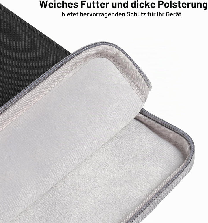 DOMISO Laptoptasche 17-17.3 Zoll Laptop Hülle Gepolsterte Notebook Tasche für Dell XPS 17, LG gram 1