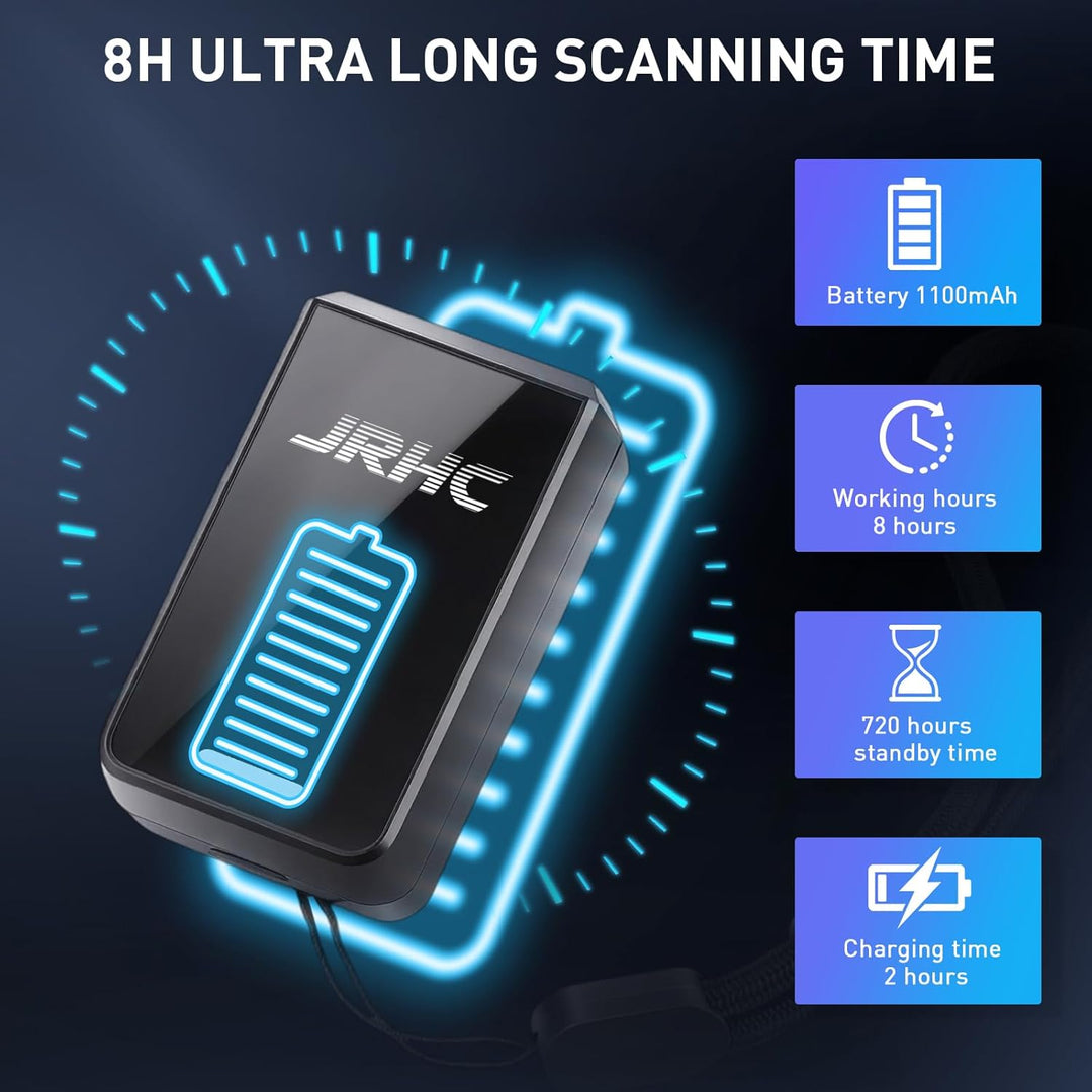 1D 2D Kabelloser Barcode-Scanner Bluetooth, Mini Tragbarer Barcode Lesegerät, 3-in-1 BT & 2.4G & USB