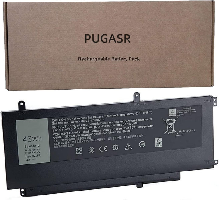 PUGASR D2VF9 Laptop Akku Kompatibel mit Dell Inspiron 15 7547 7548 Vostro 14 5459 Series 0PXR51 PXR5