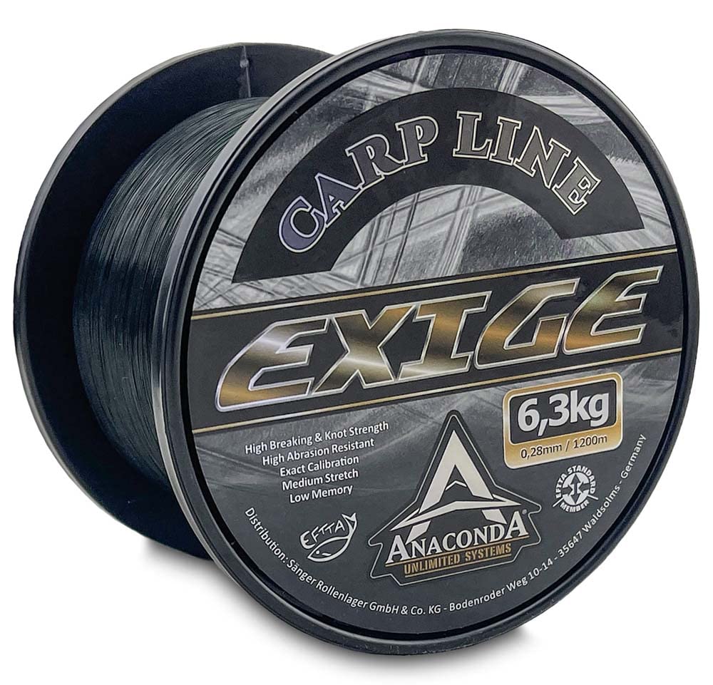Saenger Unisex – Erwachsene Anaconda Exige Carp Line 1.200m/0,36mm