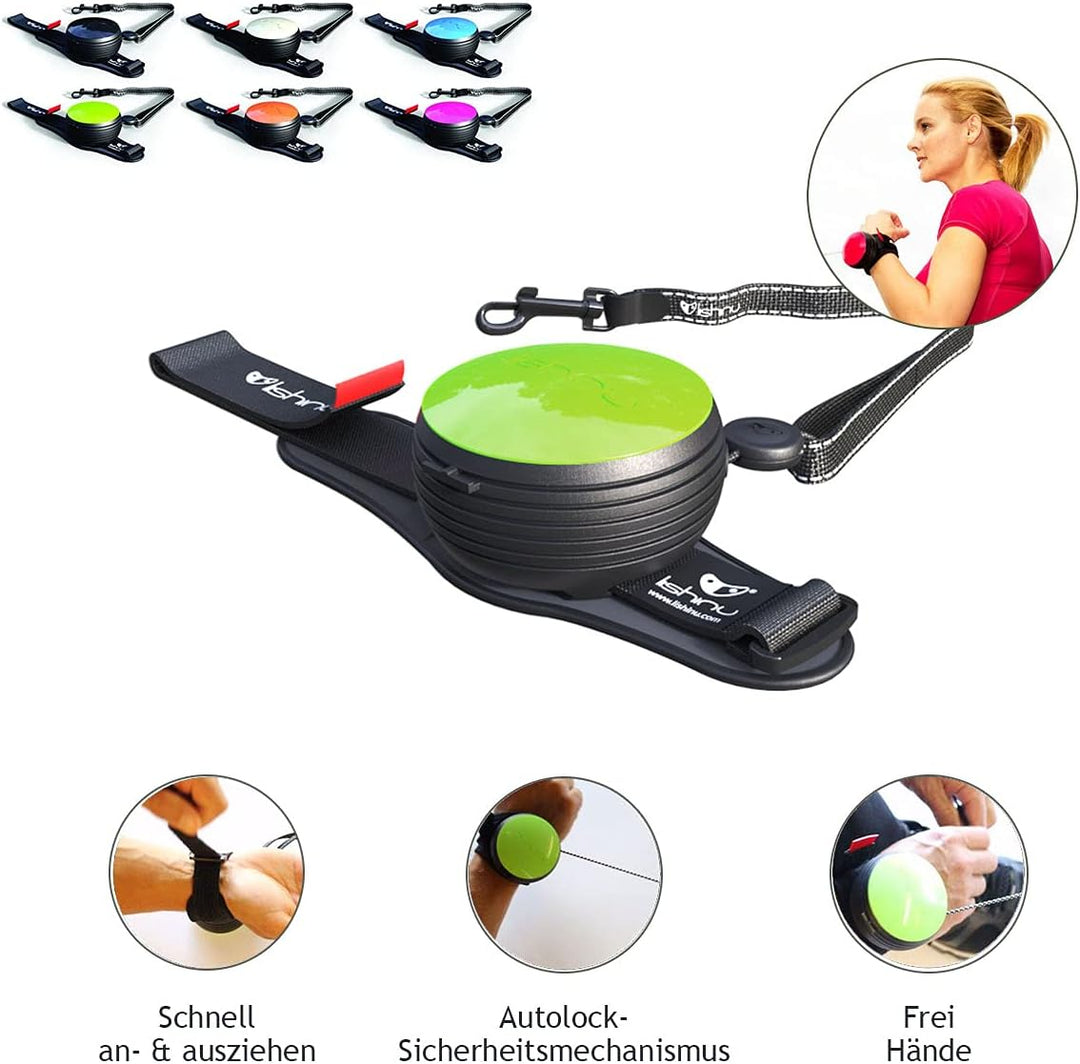 Lishinu3 Hundeleine mit Full-Stop Neon Pink XS - 2-4 kg