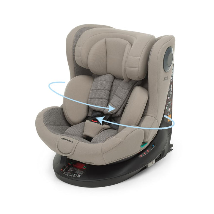 Foppapedretti FP360 Quick i-Size 360° drehbarer Sitz für Kinder von 40 bis 150 cm Körpergrösse 0-12