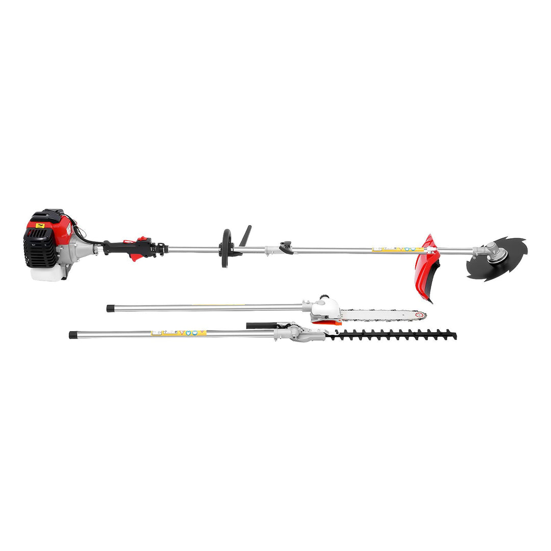 Benzin-Motorsense 52/85 (52cc, 8500 U/min, inkl. Fadenkopf/3T/4T/8T/80T/40T Sägeblätter &amp; 2T Diamant