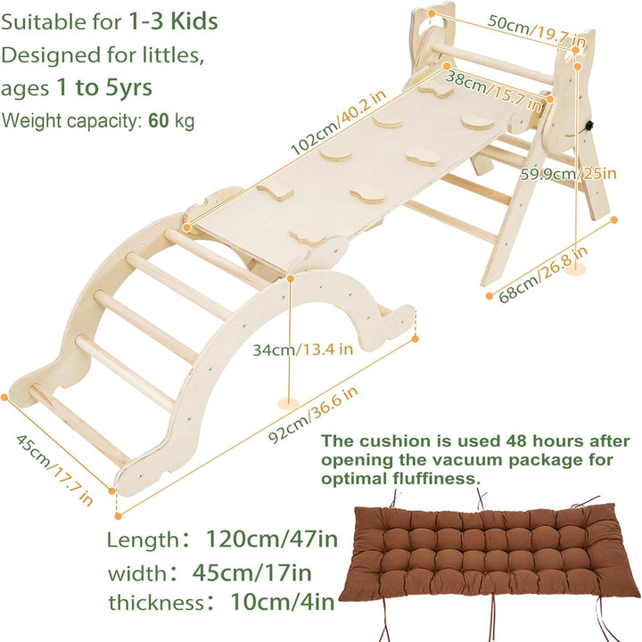 Yrthe Voitom Klettergerüst Indoor Geschenke Junge Mädchen - Montessori Spielzeug ab 1.5 2+ Jahre Jun