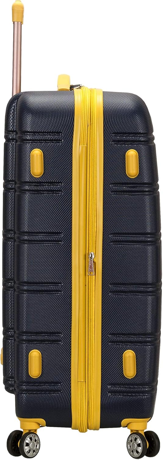Rockland Melbourne Hardside Erweiterbares Spinner-Rad Gepäck, Marineblau, 3-Piece Set (20/24/28), Me