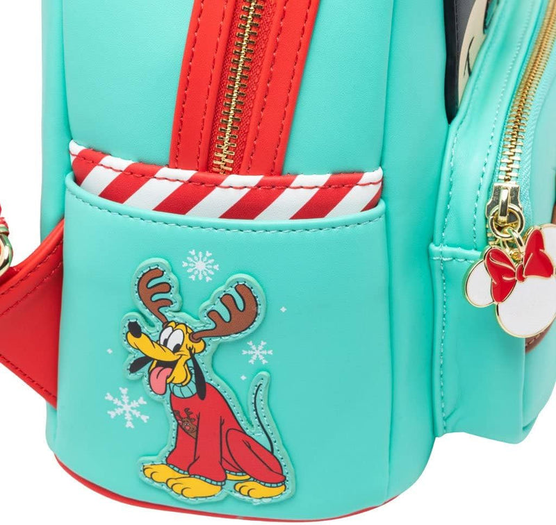 Loungefly Disney beleuchteter Minnie Maus Rentier Cosplay Rucksack, Mehrfarbig, Einheitsgrösse, Wdbk