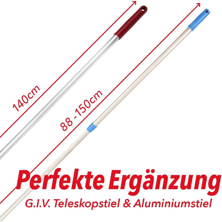 G.I.V. Profi Klapphalter mit Fusstaste 50cm hellblau für Grossflächen - Mopphalter für Taschenmopps
