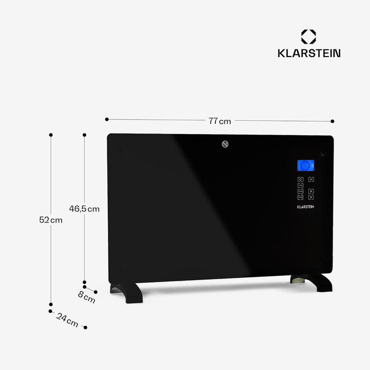 Klarstein Elektroheizung, Konvektor-Heizung mit, Mobile Elektroheizung Energiesparend, Leise Heizung