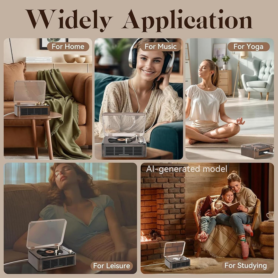 Gueray CD-Player mit Lautsprechern, HiFi-Stereo-Sound, Vintage-CD-Player, Bluetooth, für Zuhause, Re