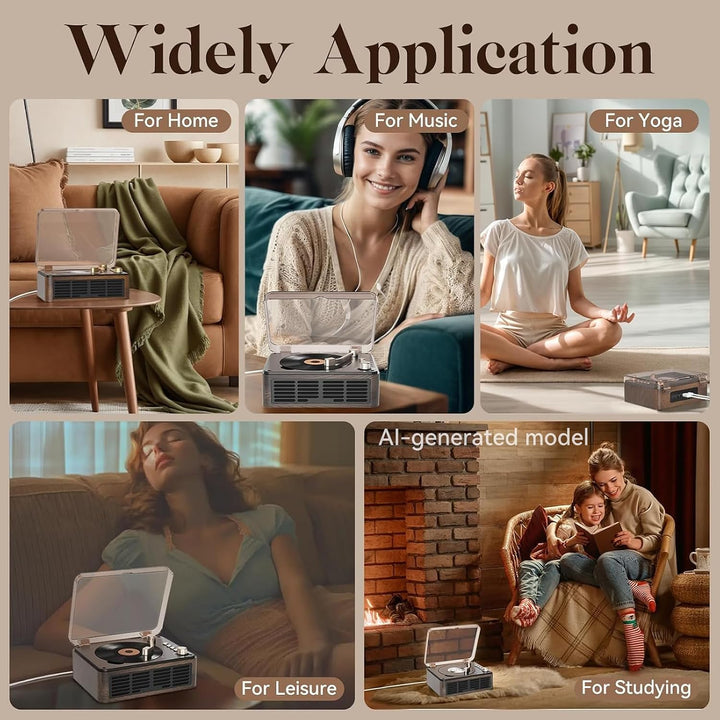 Gueray CD-Player mit Lautsprechern, HiFi-Stereo-Sound, Vintage-CD-Player, Bluetooth, für Zuhause, Re