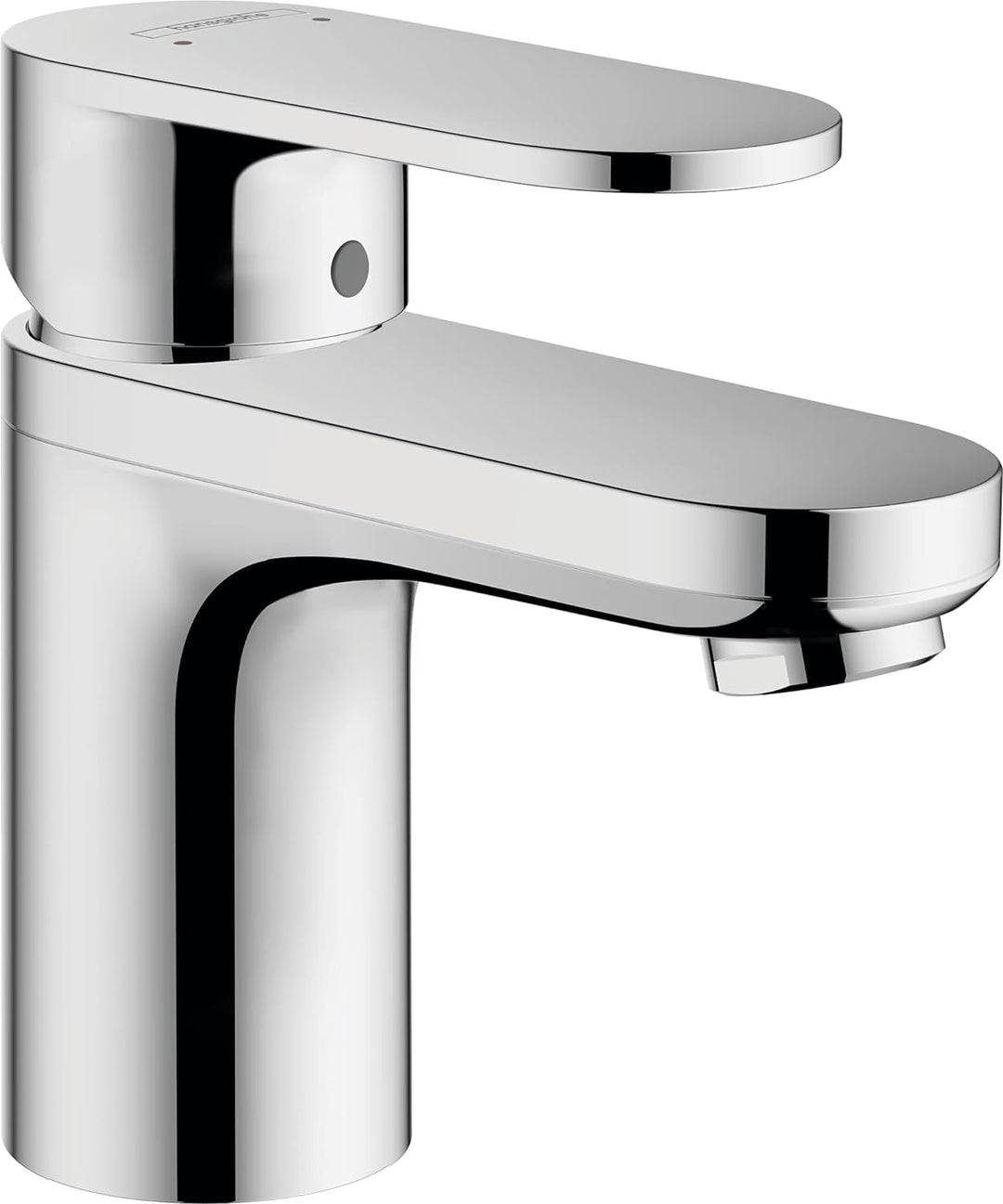 hansgrohe Waschtischarmatur Vernis Blend, Wasserhahn Bad mit Auslauf Höhe 100 mm, mit Zugstange, Bad