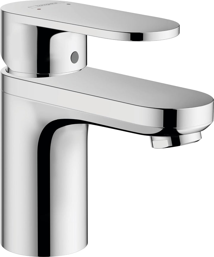 hansgrohe Waschtischarmatur Vernis Blend, Wasserhahn Bad mit Auslauf Höhe 100 mm, mit Zugstange, Bad