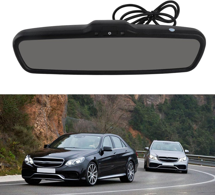 Rückspiegel-Monitor, 4,3 Zoll Auto Rückspiegel Auto Abblendmonitor mit Halterung Spiegel Dash Cam sc