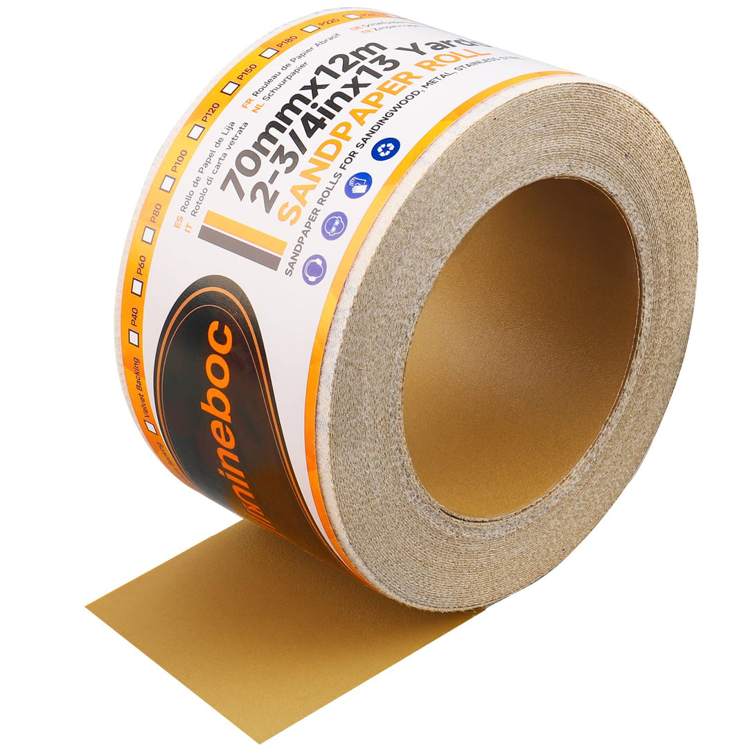 Körnung 240 Netz Schleifpapier Rolle Klett, 70 mm x 12 m, Kollokation mit 70mm Breites Handschleifer