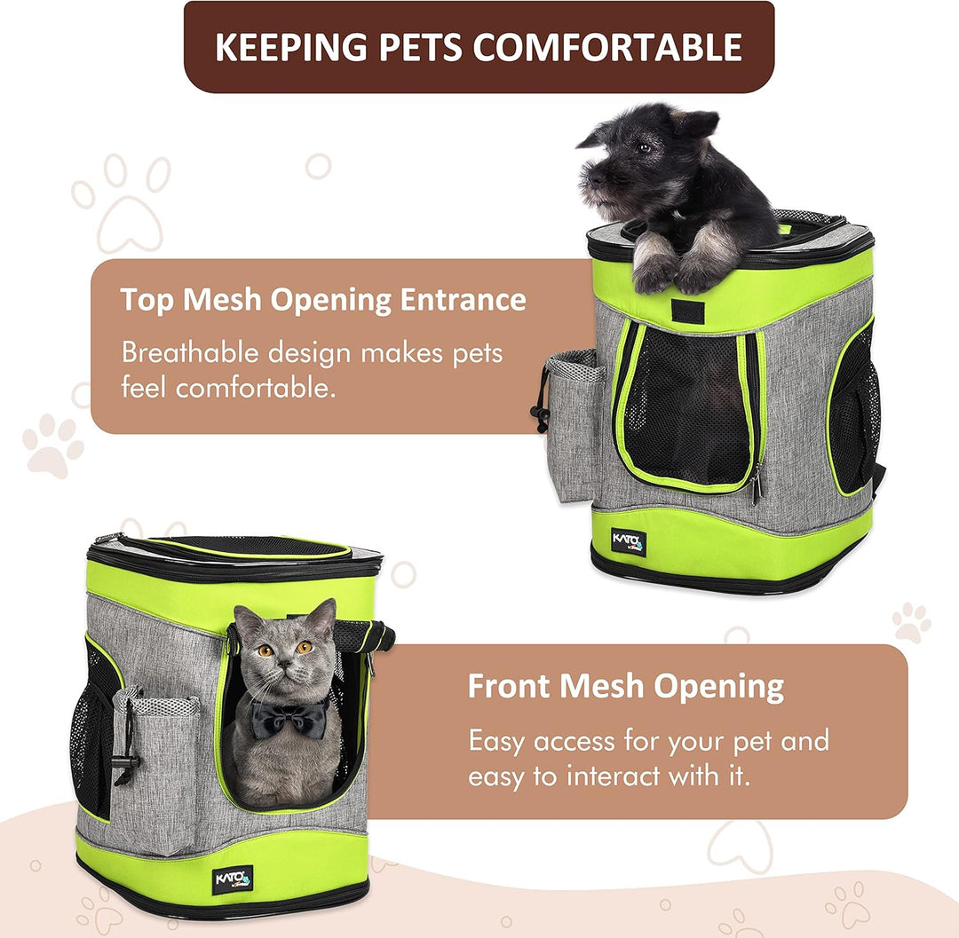 Kritter Planet Haustier-Rucksack mit Mesh-Fenster, atmungsaktive und Faltbare Hundetasche für Hunde