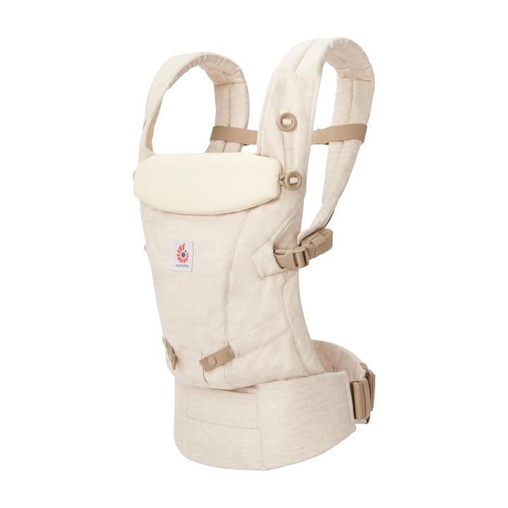 Ergobaby Adapt Leinen Babytrage für Neugeborene ab Geburt, 3-Positionen Ergonomische Babybauchtrage