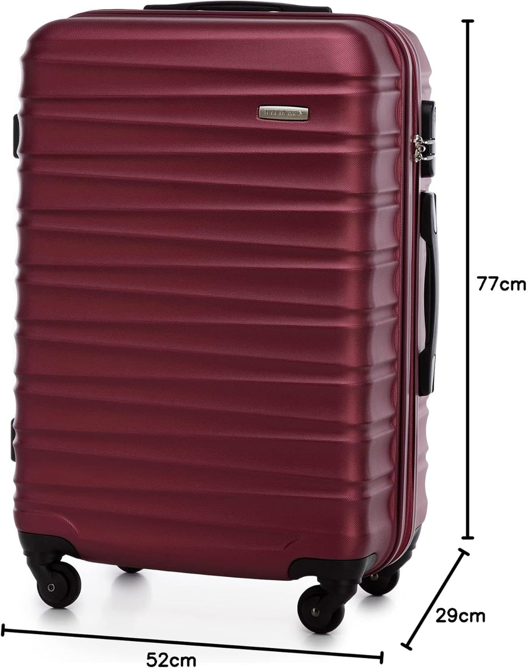 WITTCHEN Reisekoffer 3er Koffer-Set Rollkoffer Trolley Handgepäck Reisekofferset Gepäckset Hartschal