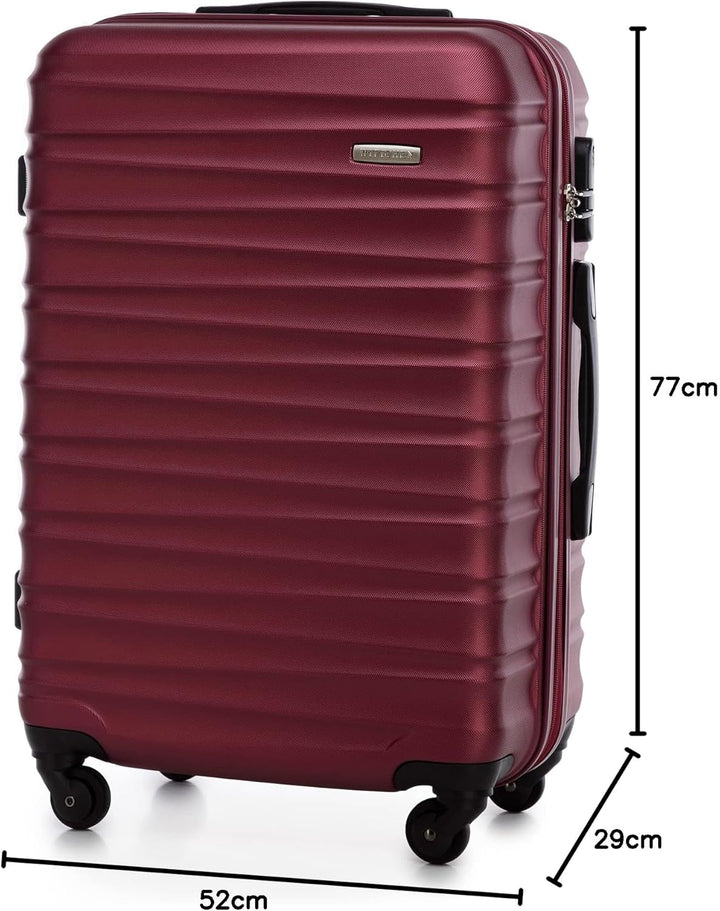 WITTCHEN Reisekoffer 3er Koffer-Set Rollkoffer Trolley Handgepäck Reisekofferset Gepäckset Hartschal