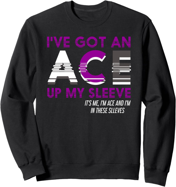 Genderfluid Ass LGBTQ Ace Pride Lustiges Geschenk Asexuell Sweatshirt