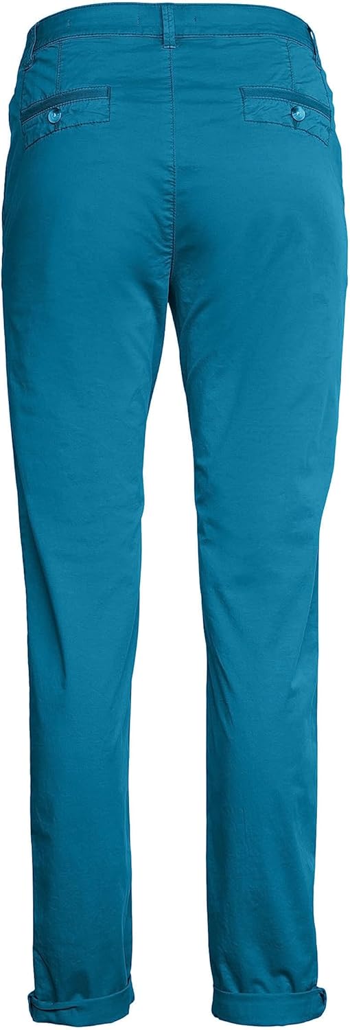 ESPRIT Leichte Stretch-Chino mit Gürtel 30W / 30L 461/Dark Turquoise 2, 30W / 30L 461/Dark Turquoise