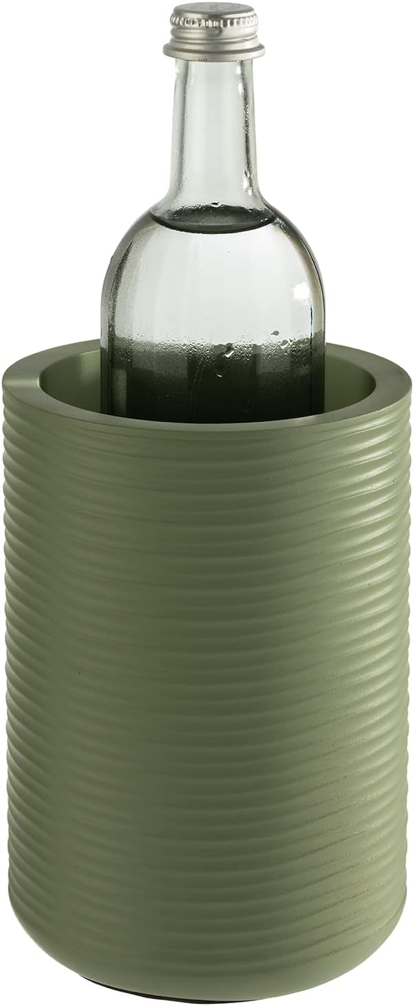 APS 36124 Beton Flaschenkühler geriffelt - mit möbelschonender Unterseite - für 0,7-1,5 Liter-Flasch