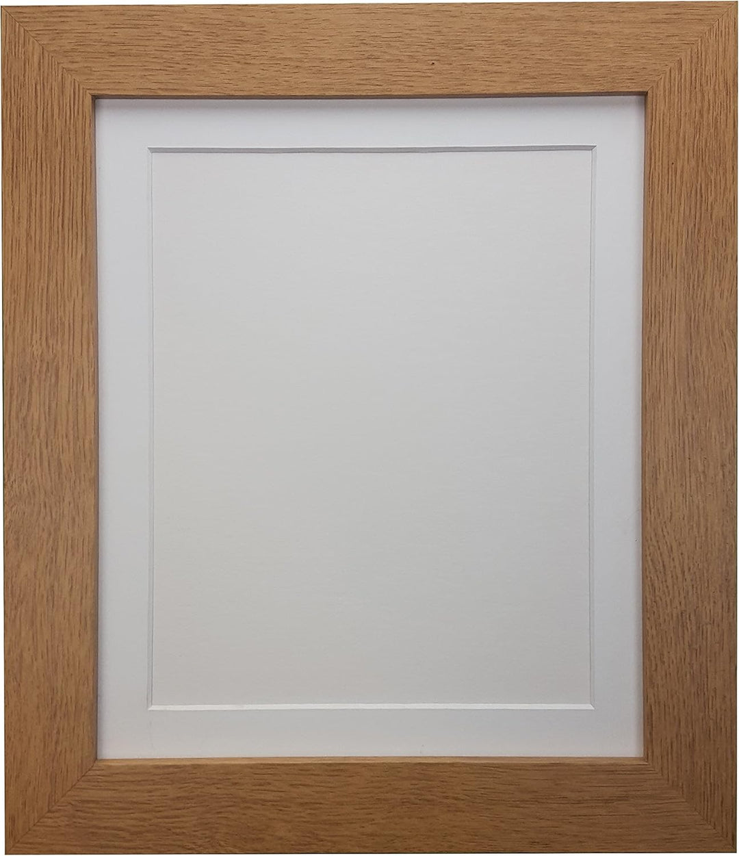 FRAMES BY POST Metro Bilderrahmen, Eiche, mit weissem Passepartout, Kunststoffglas, 76,2 x 61 cm, fü