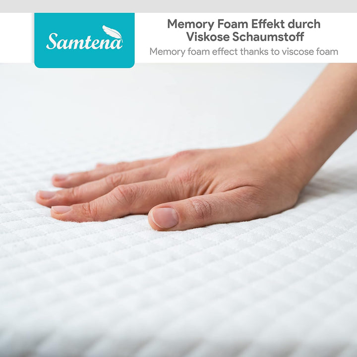Matratzen Topper 90x200cm | 5cm hoch | Edition Gel, Model Premium | Zertifiziert &amp; ergonomisch für u