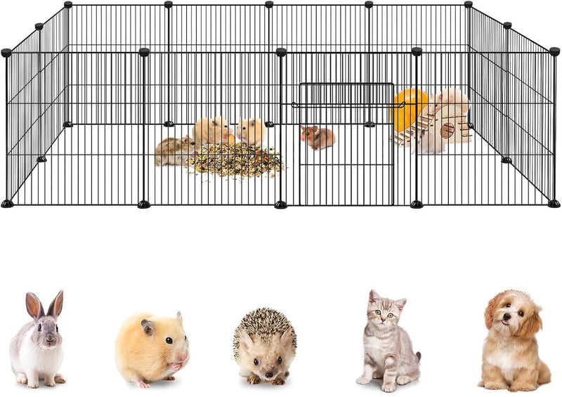 YRHome Freigehege Gittergehege für Kaninchen Hasen Meerschweinchen Gehege Freilauf Hamster Welpengeh