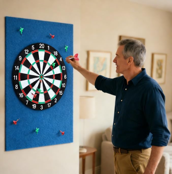 Dartboard Wandschutz, Dart Wandschutz Filz, Wandumrandung für Dartboard, Dart Schutz Wand Darts Wand