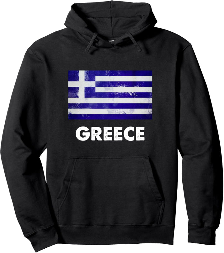Griechisch-Griechische Flagge Pullover Hoodie