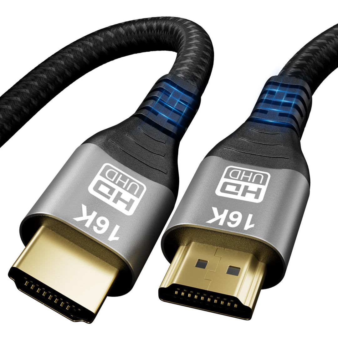 CAKOBLE HDMI 2.2 Kabel 1m,96 Gbit/s Ultra High Speed – 16K@60Hz,12K/10K@120Hz, 8K@240Hz, 4K@480Hz |