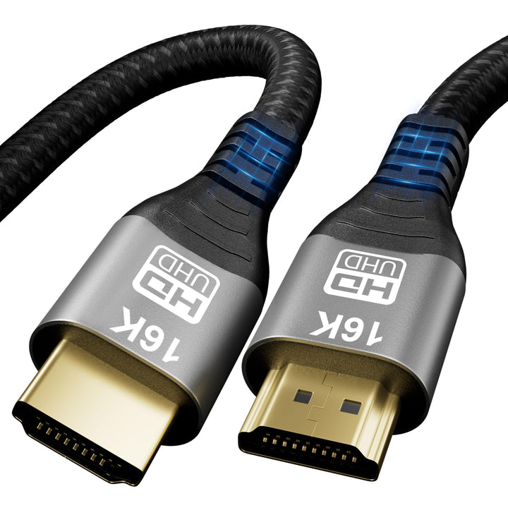 CAKOBLE HDMI 2.2 Kabel 1m,96 Gbit/s Ultra High Speed – 16K@60Hz,12K/10K@120Hz, 8K@240Hz, 4K@480Hz |