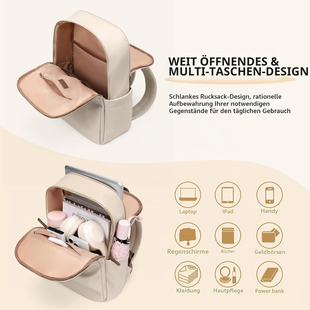 GOLF SUPAGS Frauen Rucksack Casual Daypack für Arbeit Reisen Hochschulen Rucksack Geldbörse Fits 14