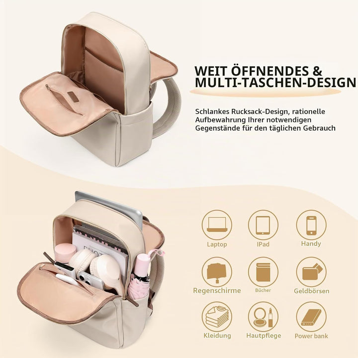 GOLF SUPAGS Frauen Rucksack Casual Daypack für Arbeit Reisen Hochschulen Rucksack Geldbörse Fits 14