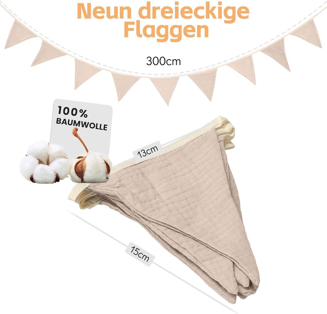 iLuane Hausbett Himmel Deko - 3PCS Betthimmel Hausbett Set, 100% Baumwolle Musselin Vorhang - Hausbe