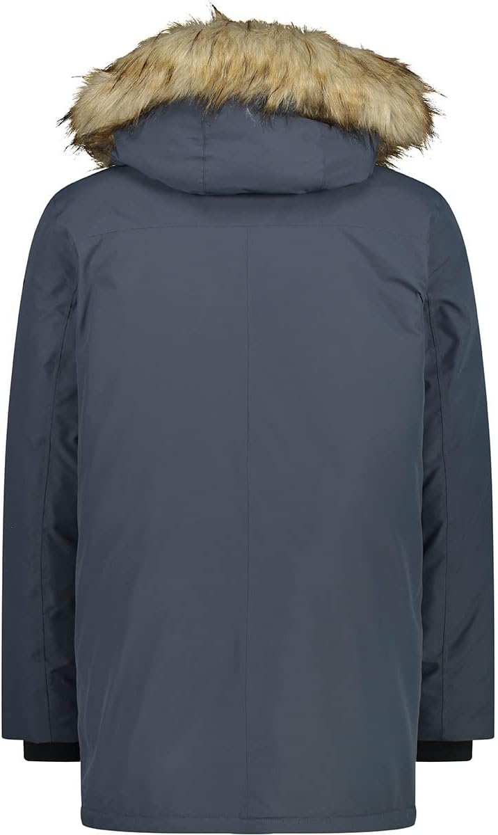 CMP Herren Pongee Dobby Long Parka Snap 58 Titan, 58 Titan