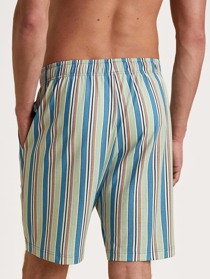 CALIDA Herren Rmx Sleep Shorts Hose (1er Pack) 50 Niagara Blue, 50 Niagara Blue