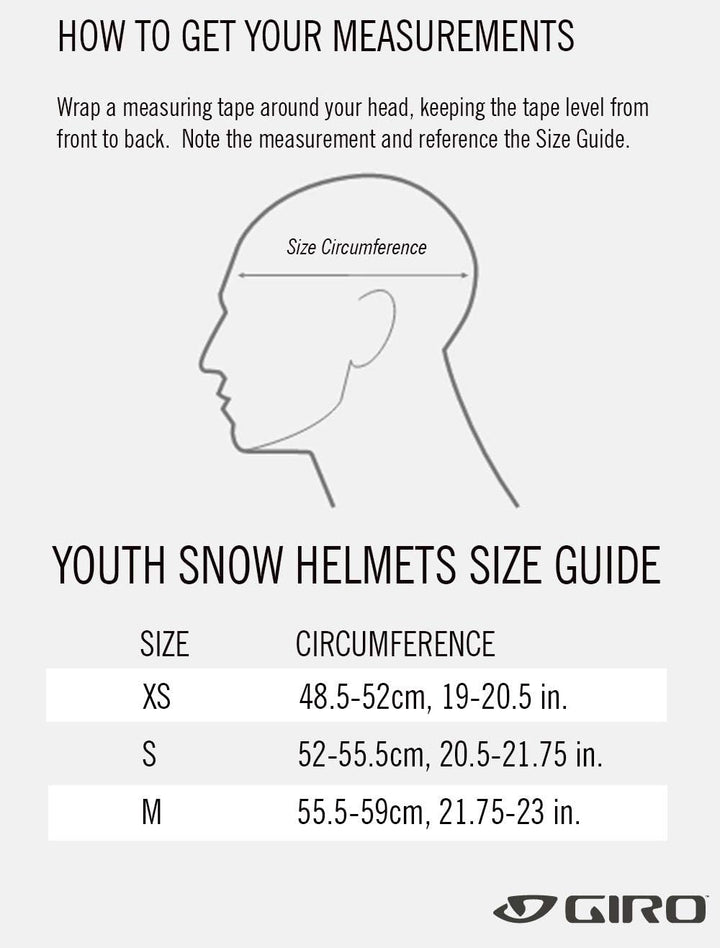 Giro Spur Kids Ski Helmet - Snowboard Helmet for Youth, Toddler, Boys &amp; Girls Matte Black 22 XS, Mat