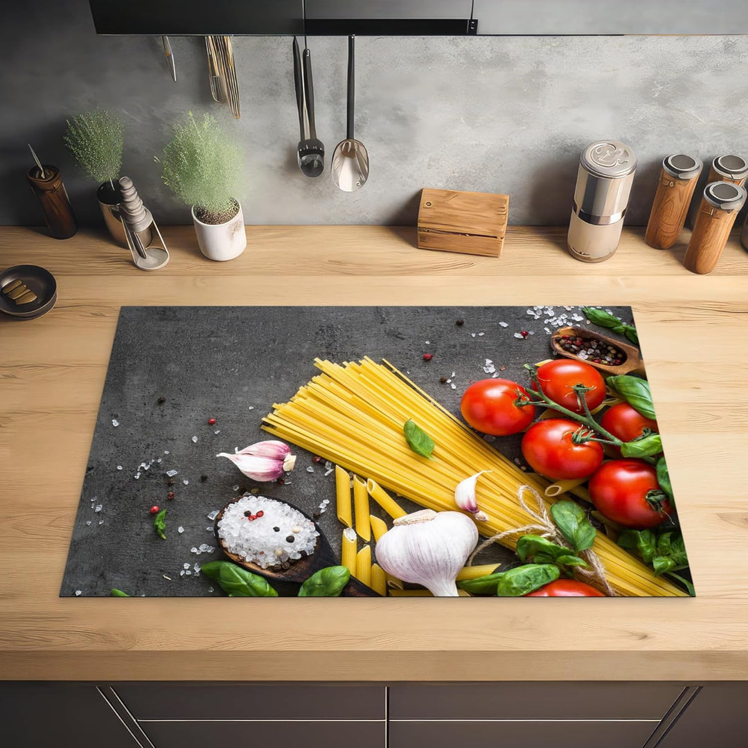 KitchenYeah© Herdabdeckplatte Einteilig Küche Kochfeld Abdeckung Ceranfeld Herdplattenabdeckung Aufr