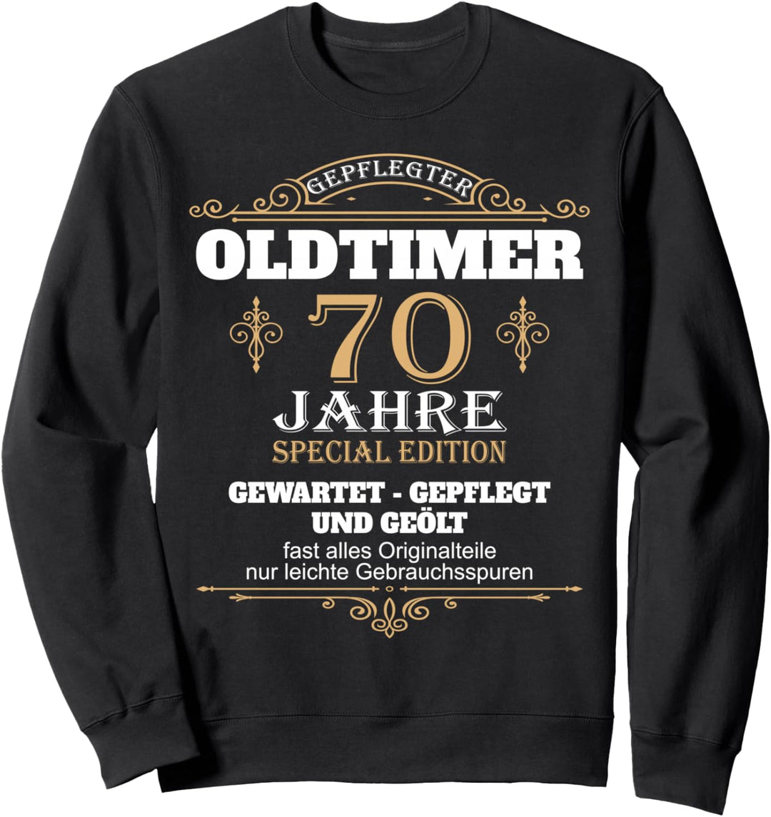 70 Geburtstag Oldtimer Vater Mann 70er Papa 70 Jahre Opa Sweatshirt